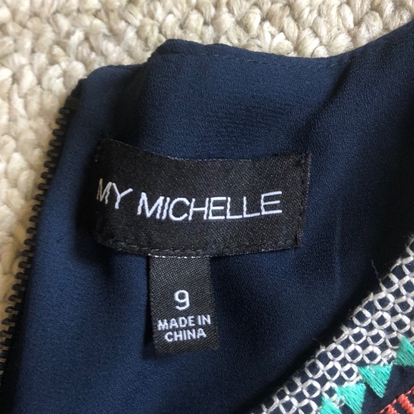 Navy short dress - Picture 3 of 3